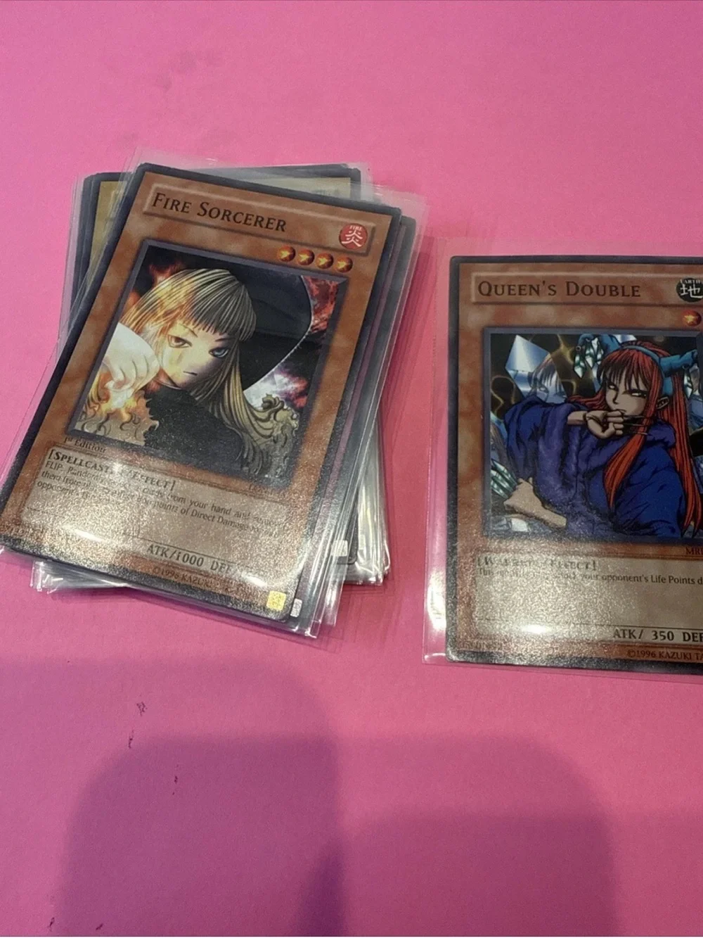 lot of 35 yu-gi-oh vtg 1996 tcg includes grand tiki elder, snake fang, etc